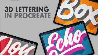 3 Ways to Create 3D Lettering in Procreate!