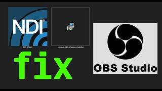 Fix OBS NDI Source not showing in OBS Studio