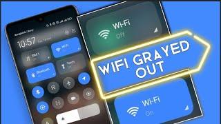 How To Fix WiFi Button Greyed out Issue on android | Wi-Fi not Turning on Xiaomi/Redmi