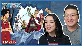 STRAW HATS ARRIVE AT TOWER OF LAW! | One Piece Episode 285 Couples Reaction & Discussion