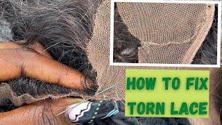 Revamp a Wig with Me PART 1 | How to Fix Torn Lace