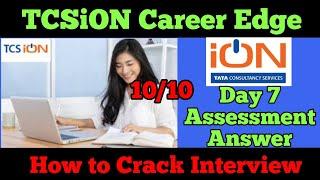 TCS iON Knock the Lockdown day 7 final Assessment Full Answer Key leaked, 100% Correct by lets share