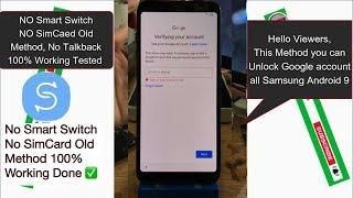 Samsung Galaxy A6+ (A605F) FRP Bypass 100% Working. NO Smart Switch, No SimCard Old Method Done 