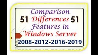 51 Differences, Features in Windows Server 2008-2012-2016-2019 ! 51 New Features in Server 2019