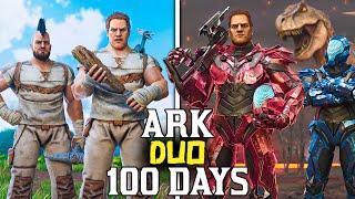 We Spent 100 Days in Ark The Island - Duo Ark Survival Ascended 100 Days