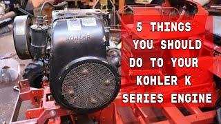 5 Things You Should Do To Your Kohler K Series Engine Right Now | Kohler K Series Engine Maintenance