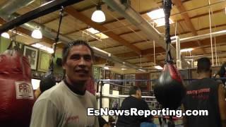 russian boxer khabir suleimanov working out EsNews boxing