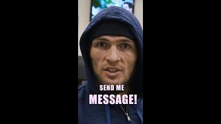 Khabib Nurmagomedov sends chilling message to Conor Mcgregor at UFC 223 | Send Me Location #shorts