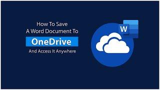 How To Save A Word Document To OneDrive And Access It Anywhere | TechTricksGh
