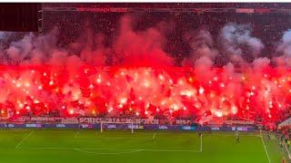 Mega Pyro Südkurve München in Allianz Arena | Champions League Bayern München - Bayer Leverkusen 3:0