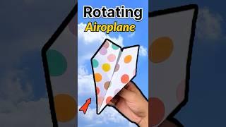 This paper plane goes round in circles | how to make a paper airplane 