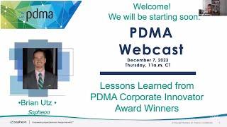 Lessons learned from PDMA corporate innovator award winners