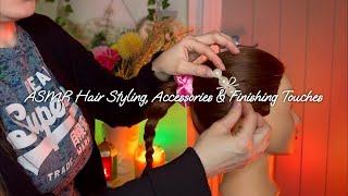 ASMR Whispered Slick Back Ponytail & Braid with Hair Brushing, Wax, Decorations & Finishing Touches