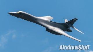 B-1B Lancer Flybys and Arrival - EAA AirVenture Oshkosh 2017