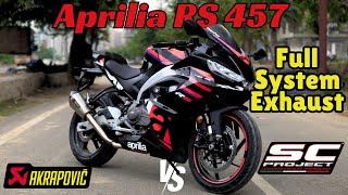 Trying different Full System Exhausts in Aprilia RS 457 | Loudest Aprilia