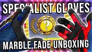 CS:GO SPECIALIST GLOVES MARBLE FADE UNBOXING