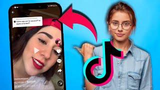 Como responder un comentario con un video y anclar un video en tik tok