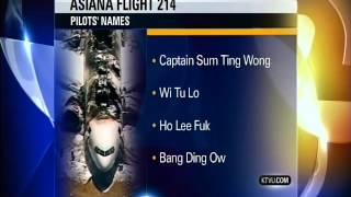 Asiana Pilots names from KTVU News