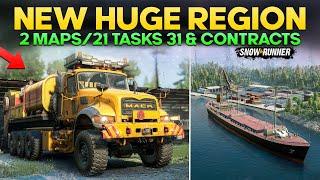 New Huge Region 2 Maps  21 Tasks & 31 Contracts in SnowRunner Must Try Before Season 13 Release