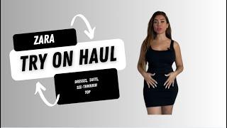 Zara Try On Haul Sept. 2024  Suits, dresses, see through  Links below 