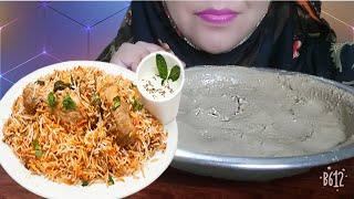 EAting yummmy BIRYANI 