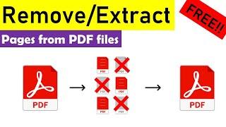 Extract or delete pages from pdf file using Adobe acrobat reader