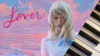 taylor swift lover | 1.5 hours of calm piano 