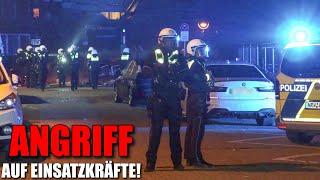 [ANGRIFF AUF EINSATZKRÄFTE AN SILVESTER!] - Feuerwehr & Polizei mit Feuerwerk & Flaschen beworfen -