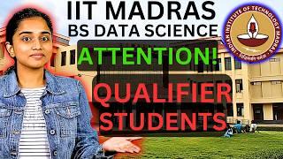 Qualifier Important Message to New Students!! IIT Madras BS Online Degree Course Exam Tips & Tricks