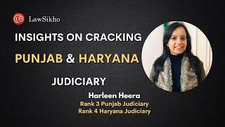 Insights on cracking Punjab and Haryana Judiciary | Harleen Hira & Shweta Kumar Devgan