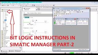 BIT LOGIC INSTRUCTIONS IN SIMATIC MANAGER 5.6