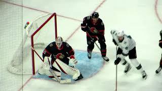 Matt Murray in action during the Sharks @ Senators hockey game