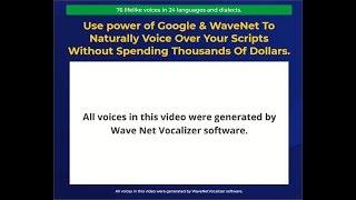 WaveNetVocalizer - Create Natural Sounding Video Voiceovers With AI Technology