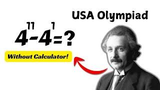 USA | Math Olympiad | Try it Without Calculator | Can You Solve? | Mathematics | Pi Nerds