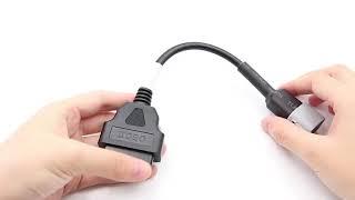 Motorcycle Diagnostic Cables OBD to 6 Pin Diagnostic Adapter for Suzuki Motorcycles