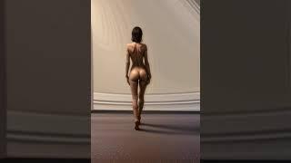 Artistic nude walking AI