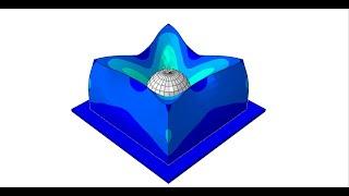 Abaqus Tutorial: Modelling of Ball Impacting on Foam using Abaqus Hyperfoam material model #abaqus.