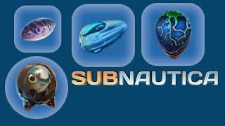 Subnautica - all creature egg hatching animation