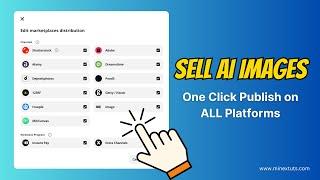 How to Sell AI Art Online on Multiple Stock Sites with One Click | Make $100+ Monthly