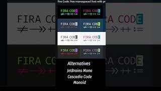 The Best Vscode Font (Ligatures with Fira Code)