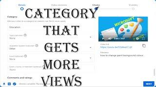 which category is best for youtube channel | which category in youtube gets the most views
