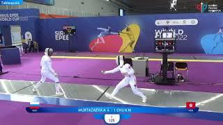 Sirius Epee 2022, WE Ind T64 Chu HKG - Murtazaeva RUS