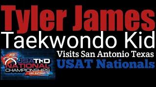 Tyler James Taekwondo Kid Visits San Antonio Texas