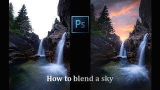 How to blend a sunset sky in Photoshop