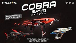 Next Evo Vault Event, Cobra Mp40 Return | Free Fire New Event | Ff New Event | New Event Free Fire