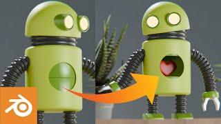 Android Bot Animation Tutorial Blender | Part 1
