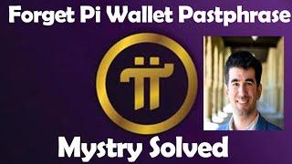 How to Recover Pi Wallet Passphrase | Recover & reset forgotten Passphrase Key | Pi Network app