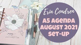 Erin Condren A5 Agenda Set-Up | August 2021