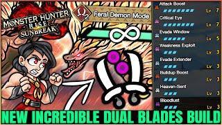 This New Dual Blades Build is OP - Feral Heaven Sent = Game Breaking - Monster Hunter Rise Sunbreak!