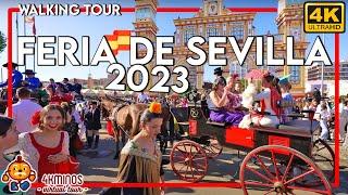 SEVILLE FAIR 2023 | Afternoon | 4K UHD Walking Virtual Tour Spain 2023